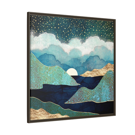 Ocean Clouds - Matte Canvas, Framed (Multi-color)