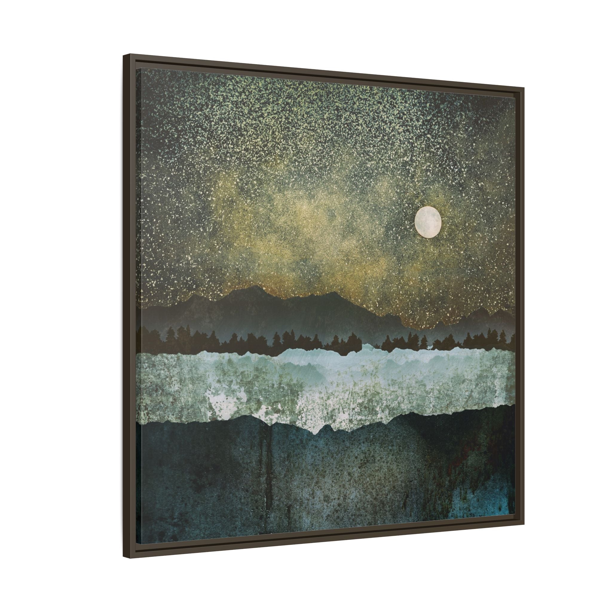 Stars - Matte Canvas, Framed (Multi-color)