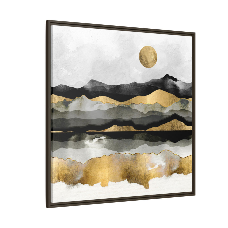 Golden Spring Moon - Matte Canvas, Framed (Multi-color)