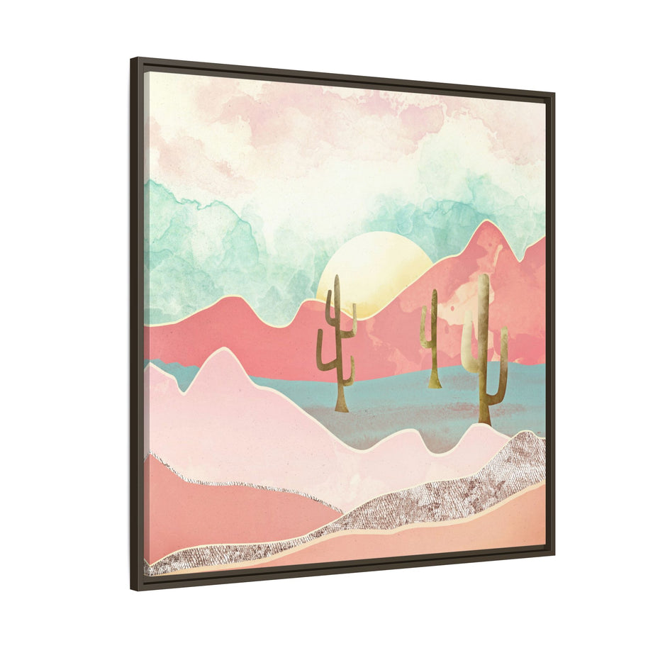Desert Mountain - Matte Canvas, Framed (Multi-color)
