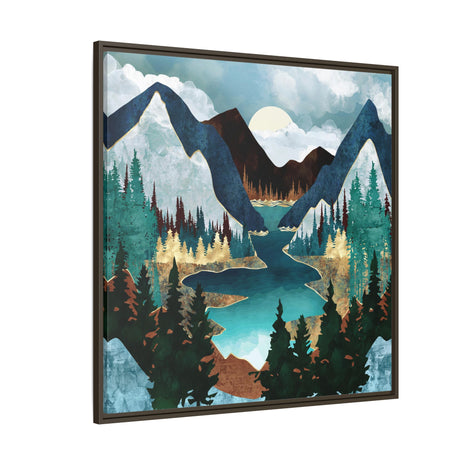 River Vista - Matte Canvas, Framed (Multi-color)