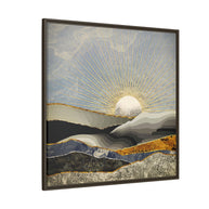 Morning Sun - Matte Canvas, Framed (Multi-color)