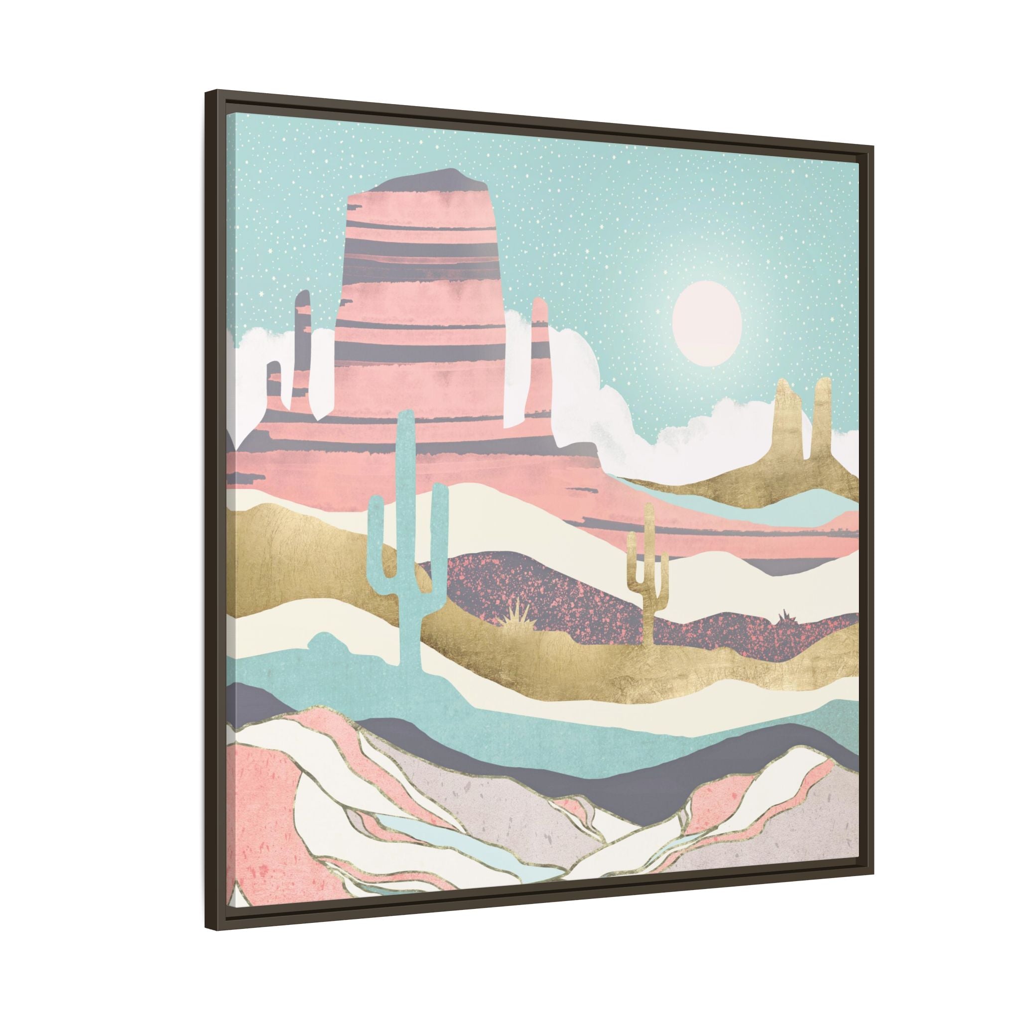 Desert Sun - Matte Canvas, Framed (Multi-color)