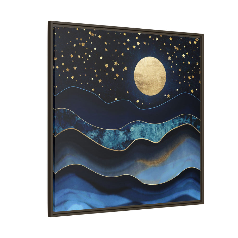 Golden Moon - Matte Canvas, Framed (Multi-color)