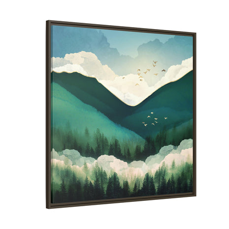 Emerald Hills - Matte Canvas, Framed (Multi-color)