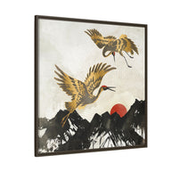 Elegant Flight II - Matte Canvas, Framed (Multi-color)