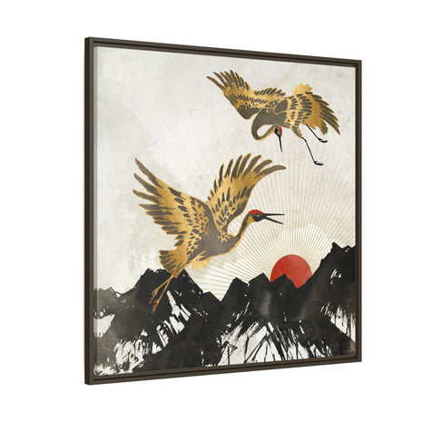 Elegant Flight II - Matte Canvas, Framed (Multi-color)