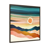 Jewel Dusk - Matte Canvas, Framed (Multi-color)