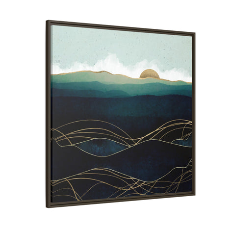 Indigo Waters - Matte Canvas, Framed (Multi-color)