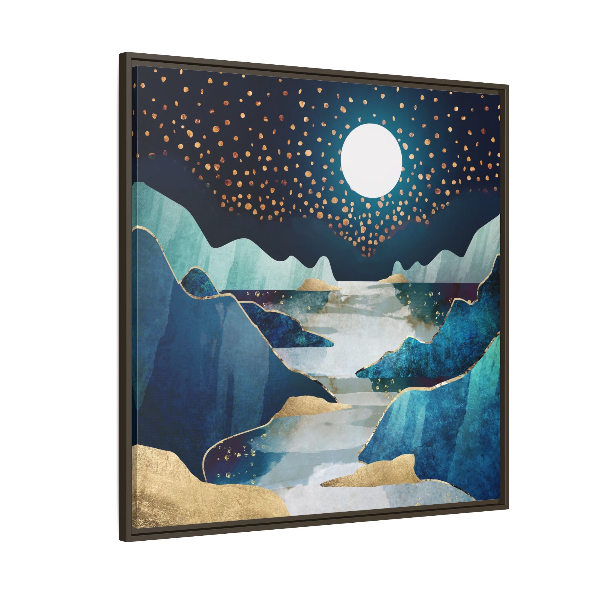 Moon Glow - Matte Canvas, Framed (Multi-color)