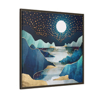 Moon Glow - Matte Canvas, Framed (Multi-color)