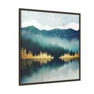 Mist Reflection - Matte Canvas, Framed (Multi-color)