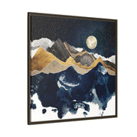Midnight Winter - Matte Canvas, Framed (Multi-color)