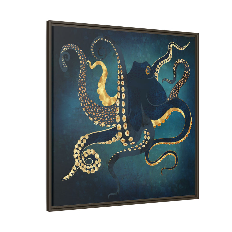 Metallic Octopus IV - Matte Canvas, Framed (Multi-color)