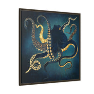 Metallic Octopus IV - Matte Canvas, Framed (Multi-color)