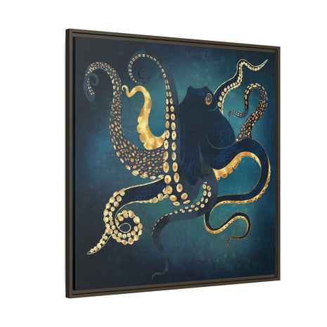Metallic Octopus IV - Matte Canvas, Framed (Multi-color)