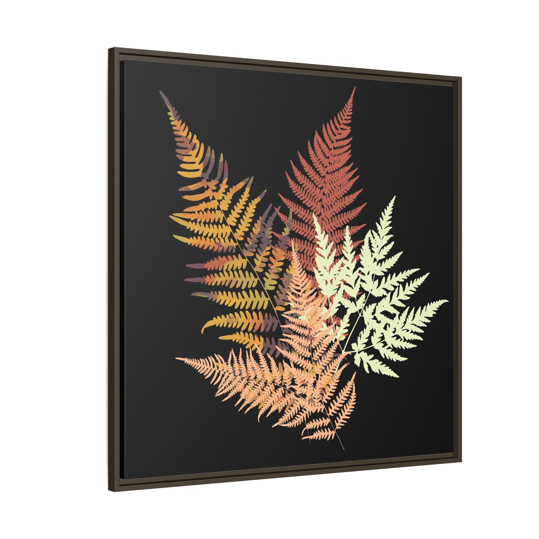 Autumn Fern - Matte Canvas, Framed (Multi-color)