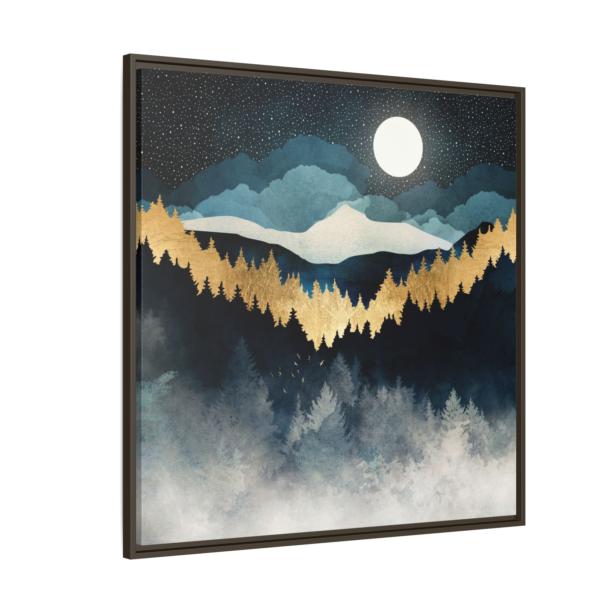 Indigo Night - Matte Canvas, Framed (Multi-color)