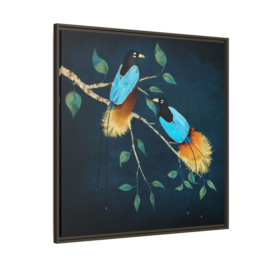 Birds of Paradise - Matte Canvas, Framed (Multi-color)