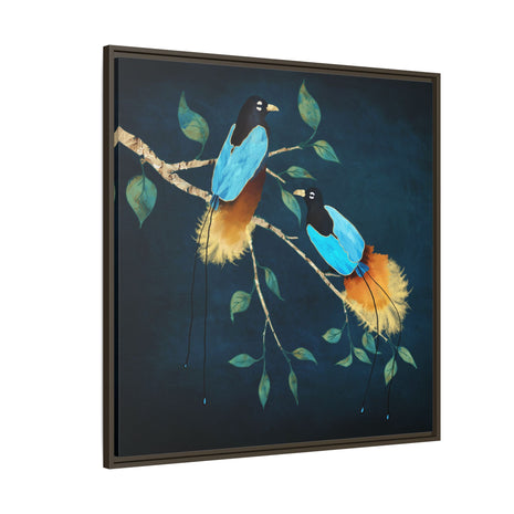 Birds of Paradise - Matte Canvas, Framed (Multi-color)