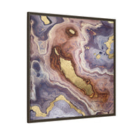 Mauve Agate - Matte Canvas, Framed (Multi-color)