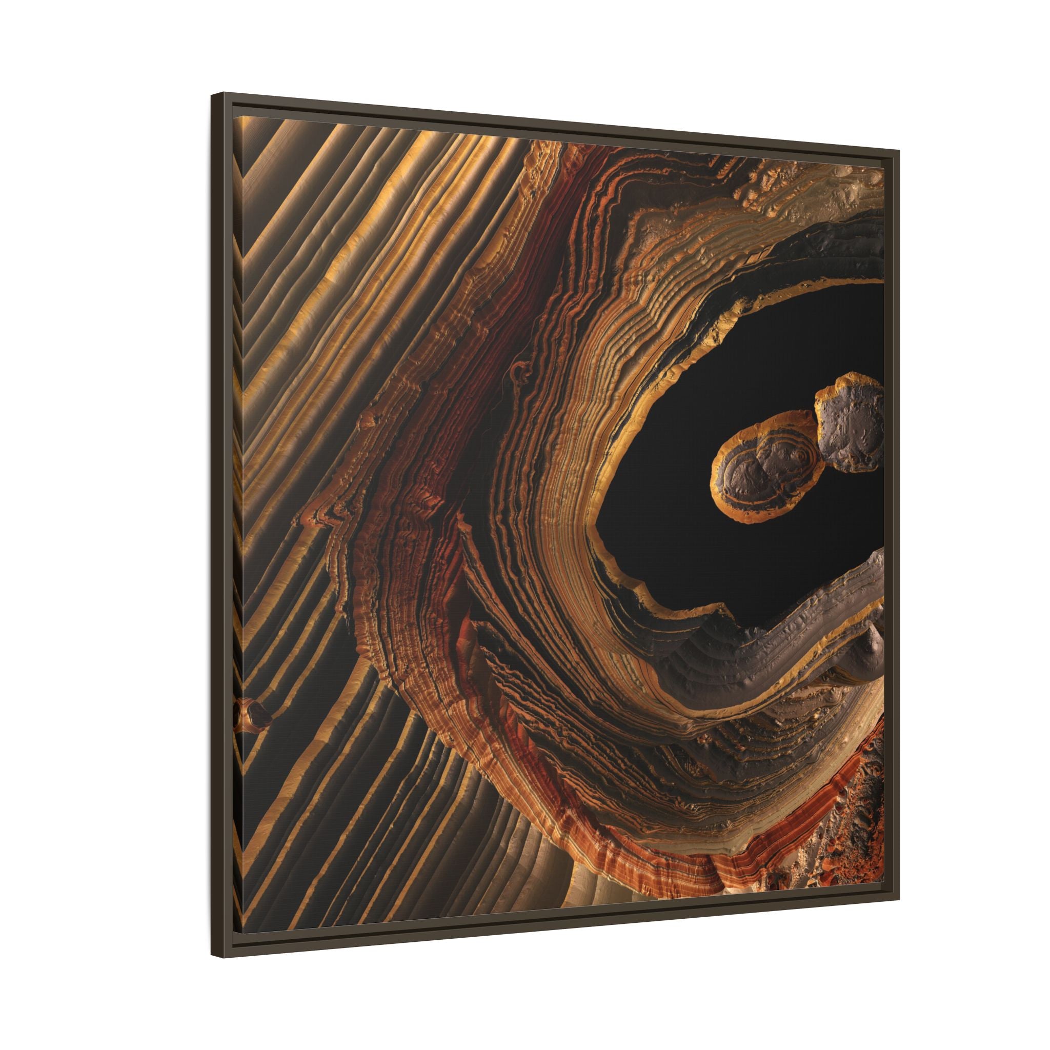 Tigers Eye Canyon - Matte Canvas, Framed (Multi-color)