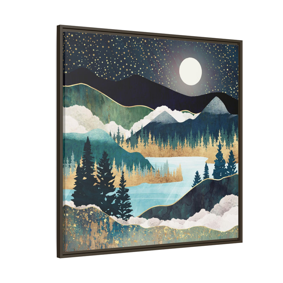 Star Lake - Matte Canvas, Framed (Multi-color)