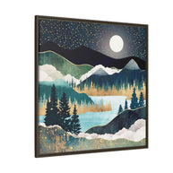 Star Lake - Matte Canvas, Framed (Multi-color)