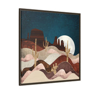 Desert Stars - Matte Canvas, Framed (Multi-color)