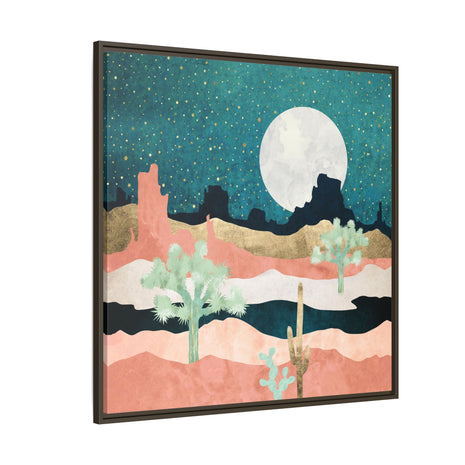 Desert Moon Vista - Matte Canvas, Framed (Multi-color)