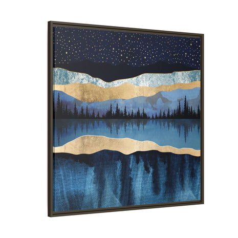 Midnight Lake - Matte Canvas, Framed (Multi-color)