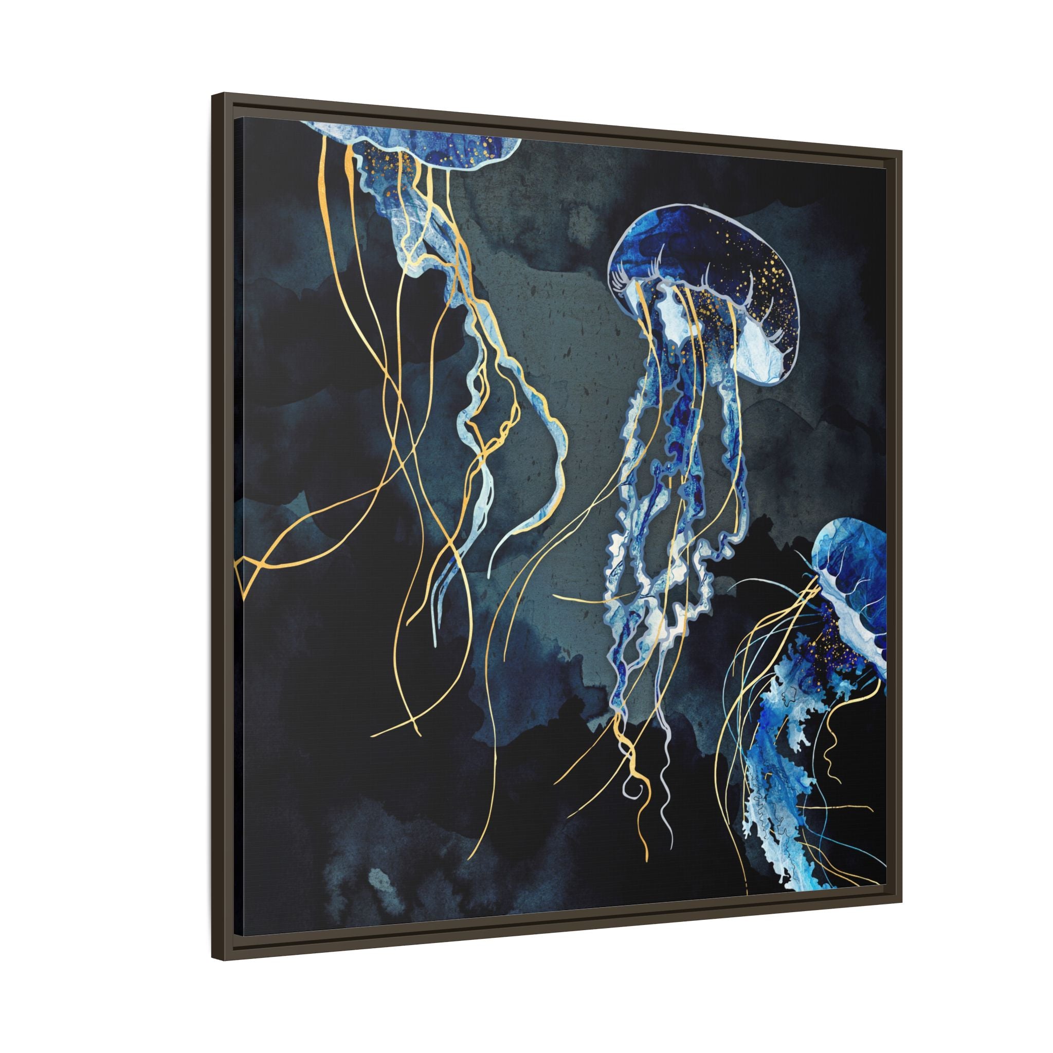 Metallic Ocean III - Matte Canvas, Framed (Multi-color)
