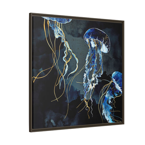 Metallic Ocean III - Matte Canvas, Framed (Multi-color)