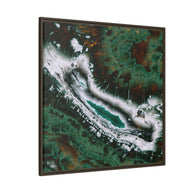 Emerald Agate - Matte Canvas, Framed (Multi-color)