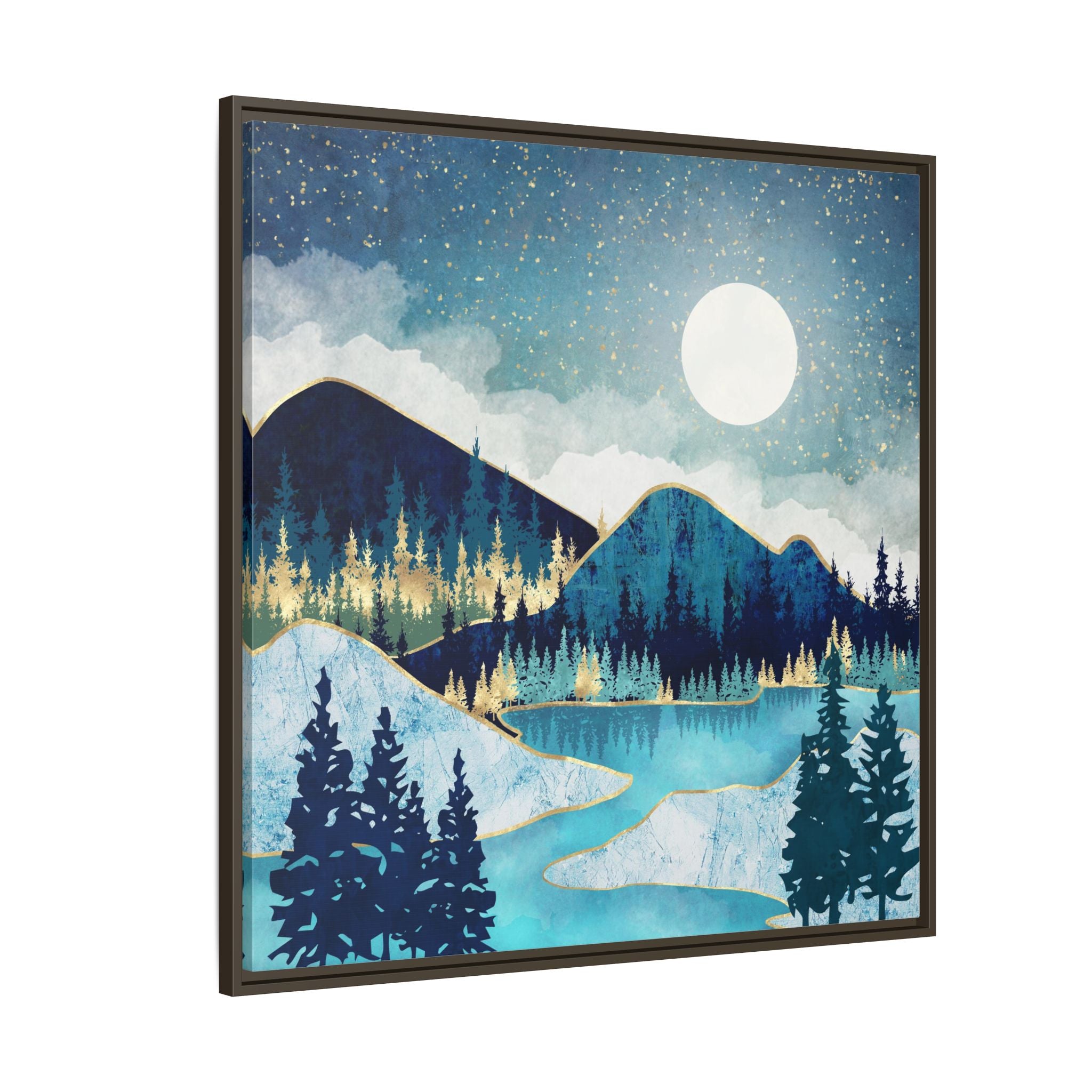 Morning Stars - Matte Canvas, Framed (Multi-color)