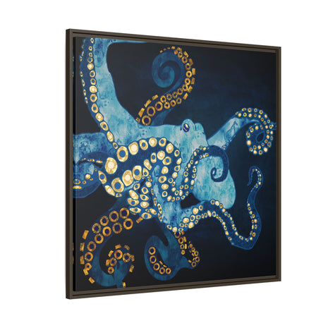 Metallic Octopus VII - Matte Canvas, Framed (Multi-color)