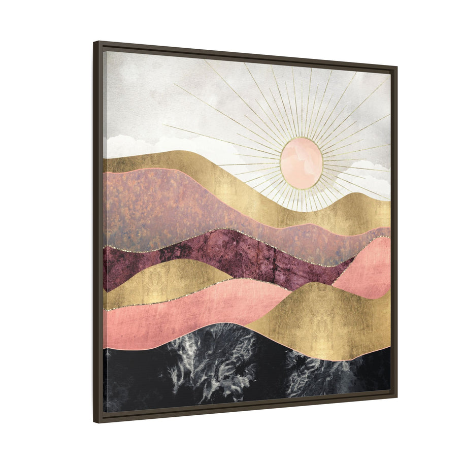 Blush Sun - Matte Canvas, Framed (Multi-color)