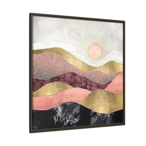 Blush Sun - Matte Canvas, Framed (Multi-color)