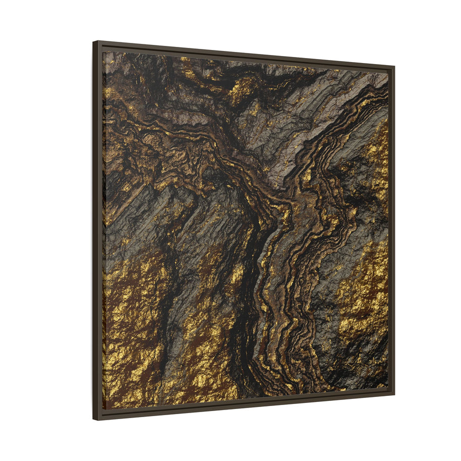 Golden Slate - Matte Canvas, Framed (Multi-color)