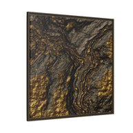 Golden Slate - Matte Canvas, Framed (Multi-color)