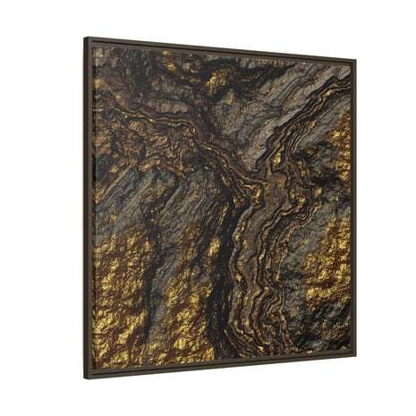 Golden Slate - Matte Canvas, Framed (Multi-color)