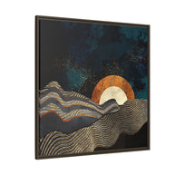 Gold and Silver Fields - Matte Canvas, Framed (Multi-color)