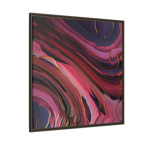 Plum Abstract - Matte Canvas, Framed (Multi-color)