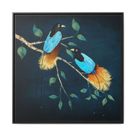 Birds of Paradise - Matte Canvas, Framed (Multi-color)