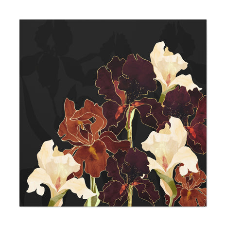 Autumn Iris Matte Canvas, Stretched, No Frame