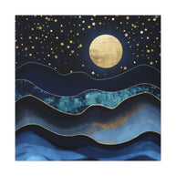 Golden Moon Matte Canvas, Stretched, No Frame