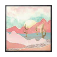 Desert Mountain - Matte Canvas, Framed (Multi-color)