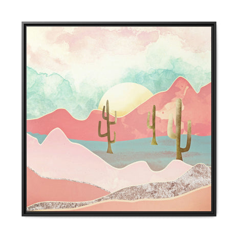 Desert Mountain - Matte Canvas, Framed (Multi-color)