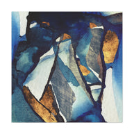 Cobalt Abstract Matte Canvas, Stretched, No Frame