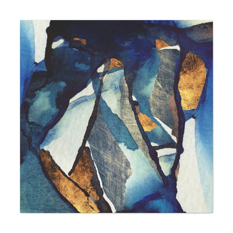 Cobalt Abstract Matte Canvas, Stretched, No Frame
